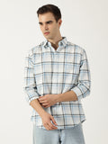 Premium Oxford White Check Shirt (Tailored Fit)