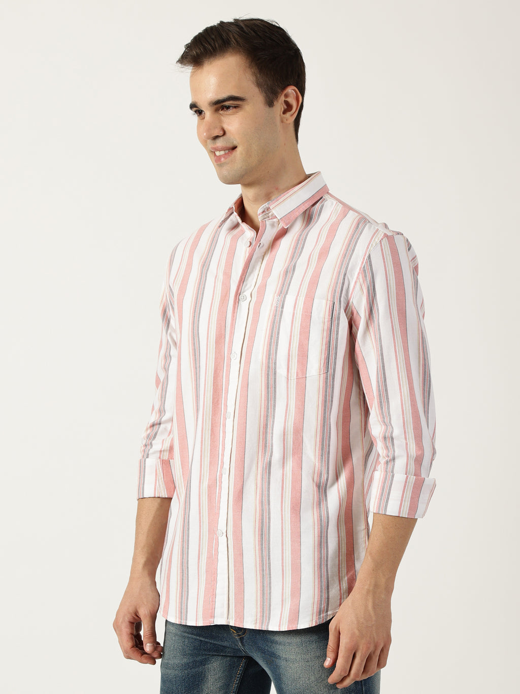 Premium Oxford Striped Shirt (Tailored Fit)