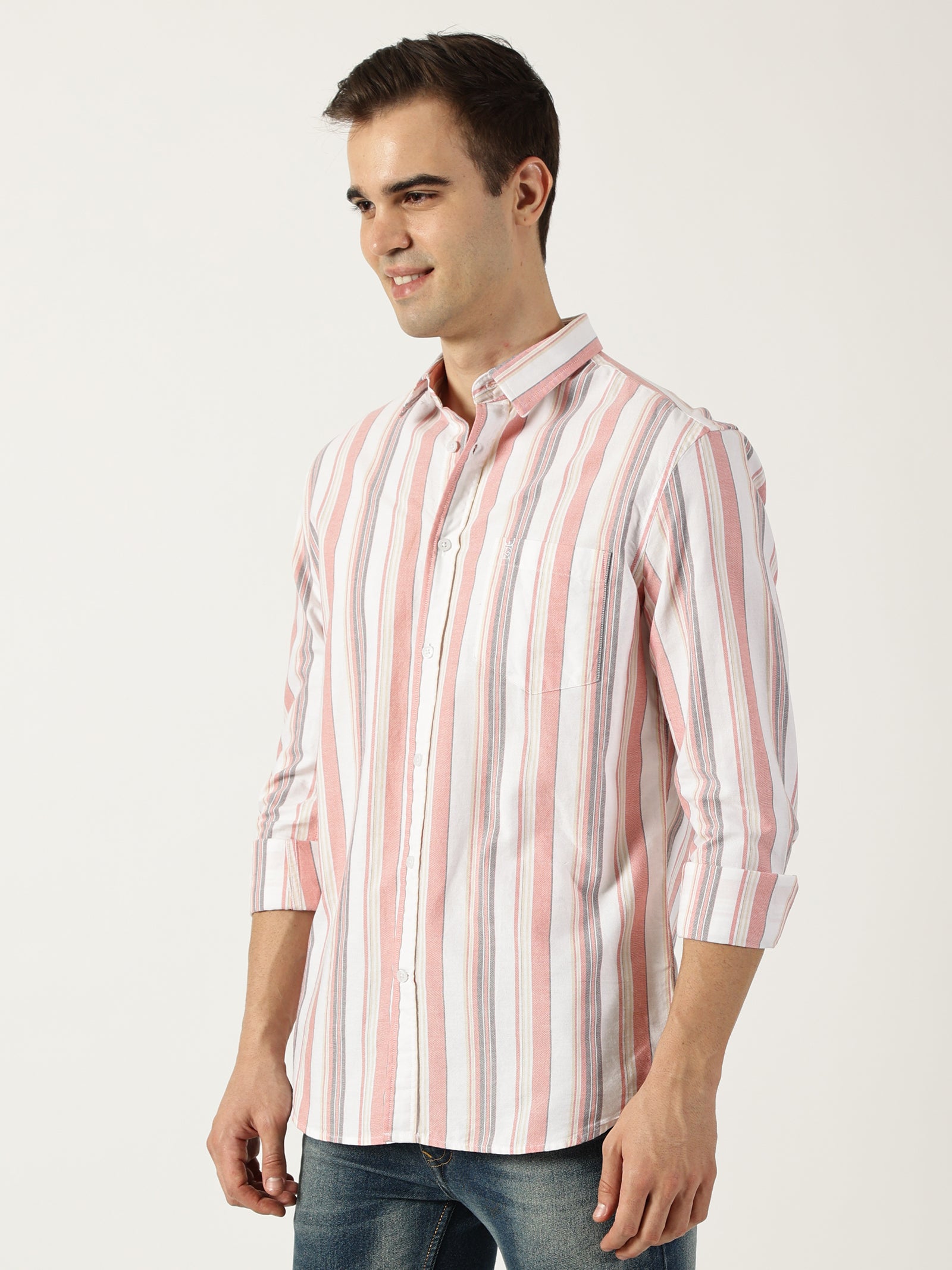 Premium Oxford Striped Shirt (Tailored Fit)