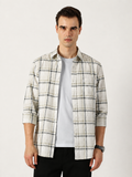 Premium Oxford White Check Shirt (Tailored Fit)
