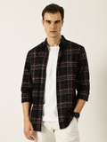 Premium Oxford Black Check Shirt (Tailored Fit)